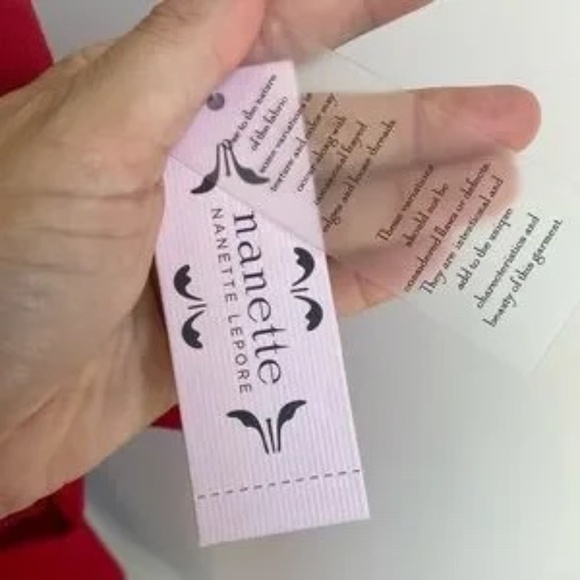 NEW WITH TAGS NANETTE LEPORE 3/4 RUFFLED SLEEVE MIDI RUFFLED FLOUNCE HEM DRESS - Picture 5 of 5